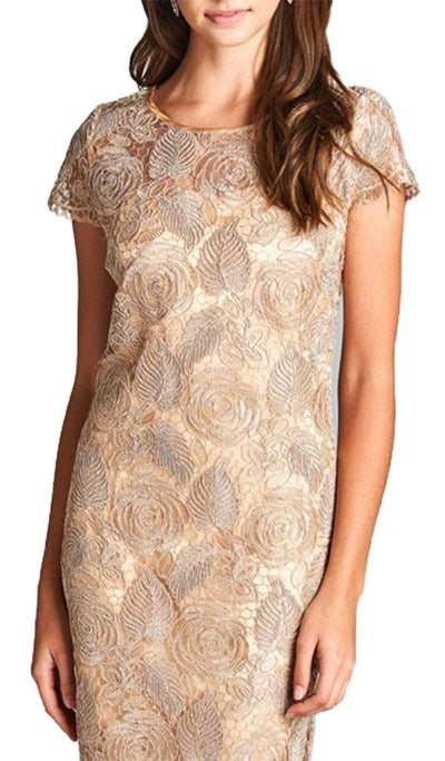 Leaf Lace Overlay Cocktail Dress Mother of the Bride Dresses