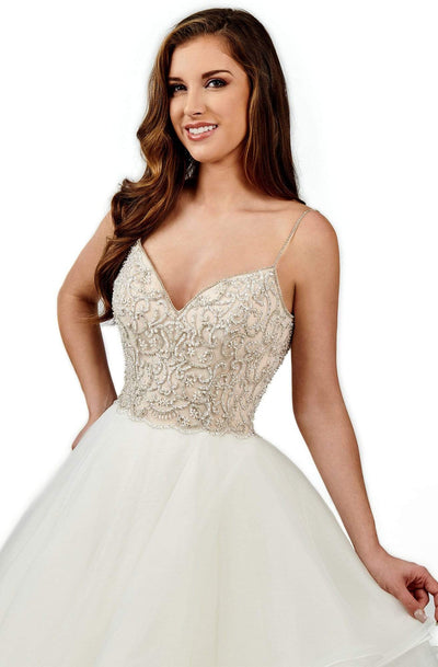 Lo'Adoro Bridal By Rachel Allan - M747 Crystal Beaded Sweetheart Ballgown Wedding Dresses