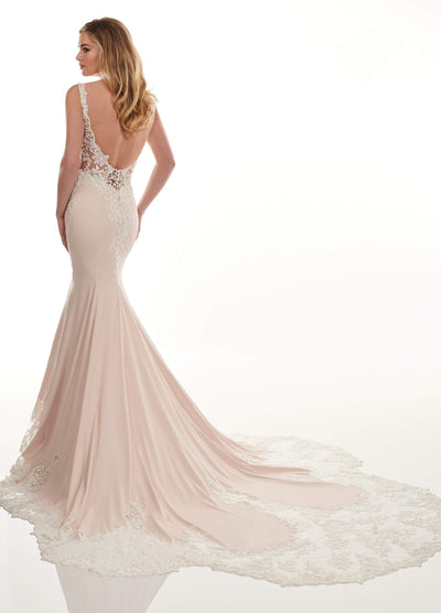 Lo'Adoro by Rachel Allan - M739 Low Scoop Back Mermaid Bridal Gown Special Occasion Dress