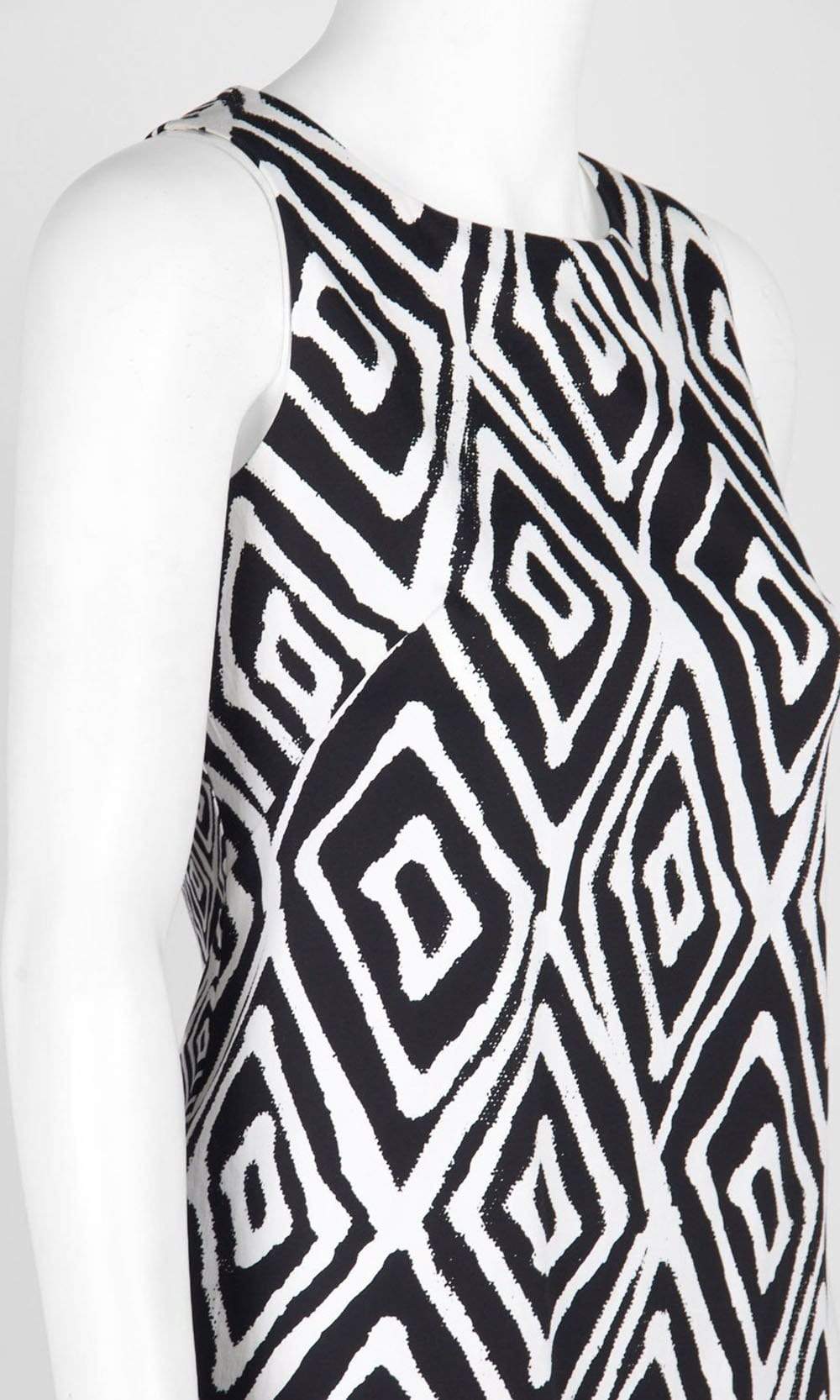London Times T2701M - Short Sheath Dress - Cotton, Sleeveless, Zipper Back, Tribal Print ADASA London Times T2701M - Short Sheath Dress - Cotton, Sleeveless, Zipper Back, Tribal Print ADASA