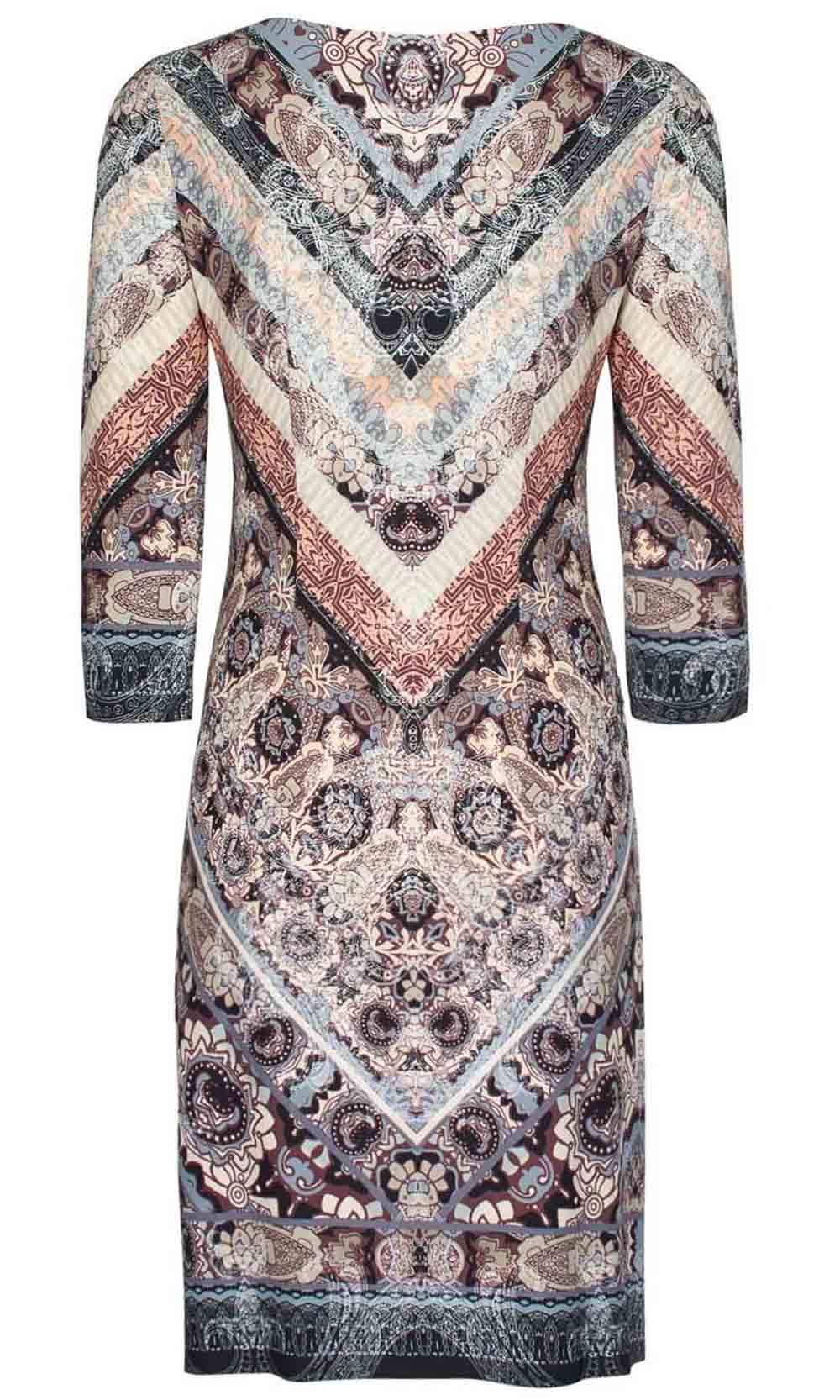 London Times - T3085M Chevron Print Sheath Dress Semi Formal
