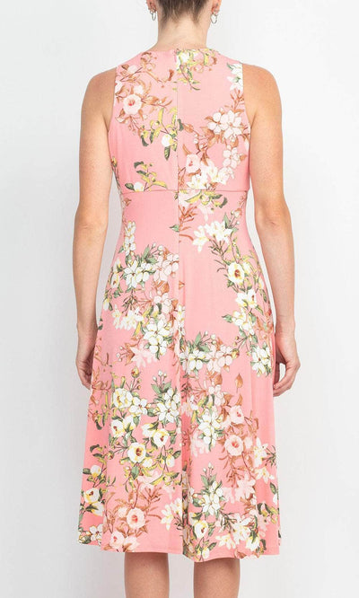 London Times T4470M - Floral Printed Sleeveless Dress Cocktail Dresses