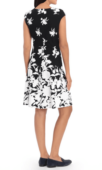 London Times T4927M - Printed Cap Sleeve Cocktail Dress Special Occasion Dress