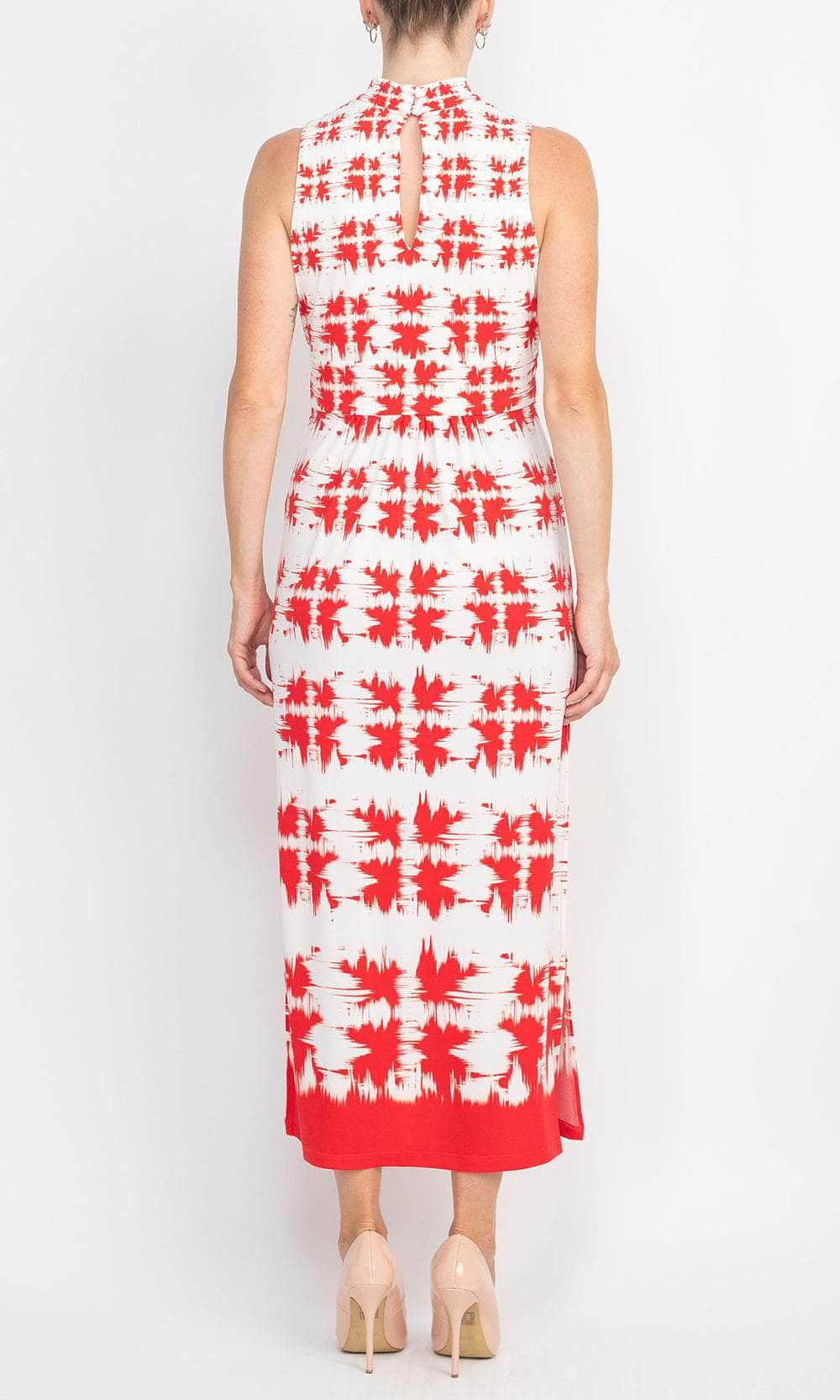 London Times T5694M - Printed Sleeveless Long Dress Evening Dresses