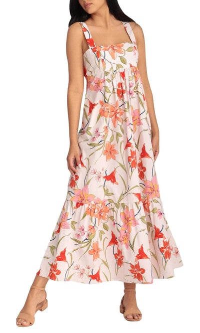 London Times T5728M - Sleeveless Empire Floral Printed Dress Cocktail Dresses