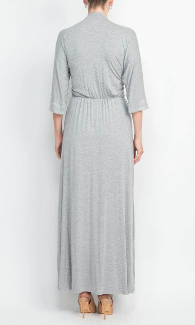 London Times T5856M - Modest Soft Fabric A-line Dress Casual Dresses