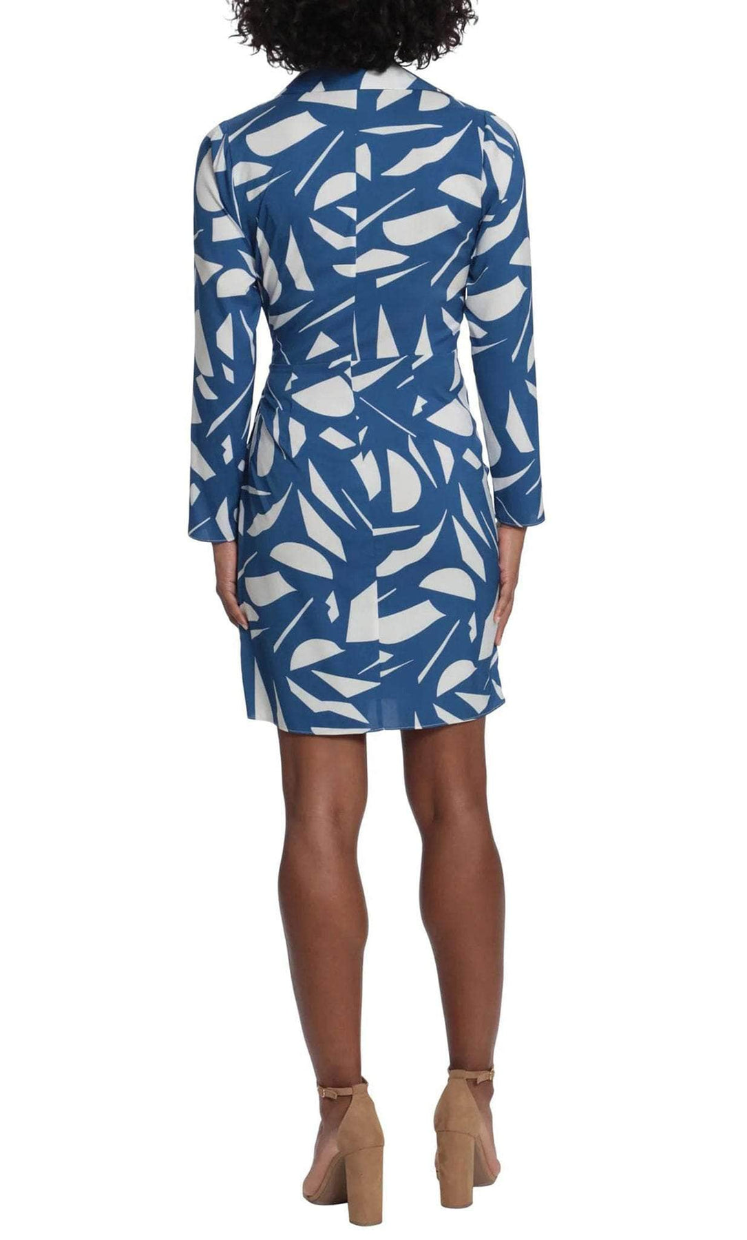 London Times T6086M - V-Neck Long Sleeve Dress Cocktail Dresses