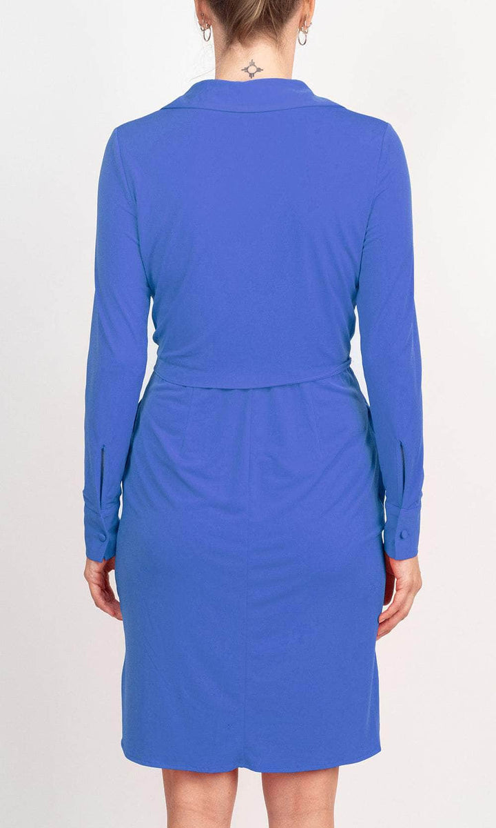 London Times T6171M - Knee-Length Matte Jersey Sheath Dress
