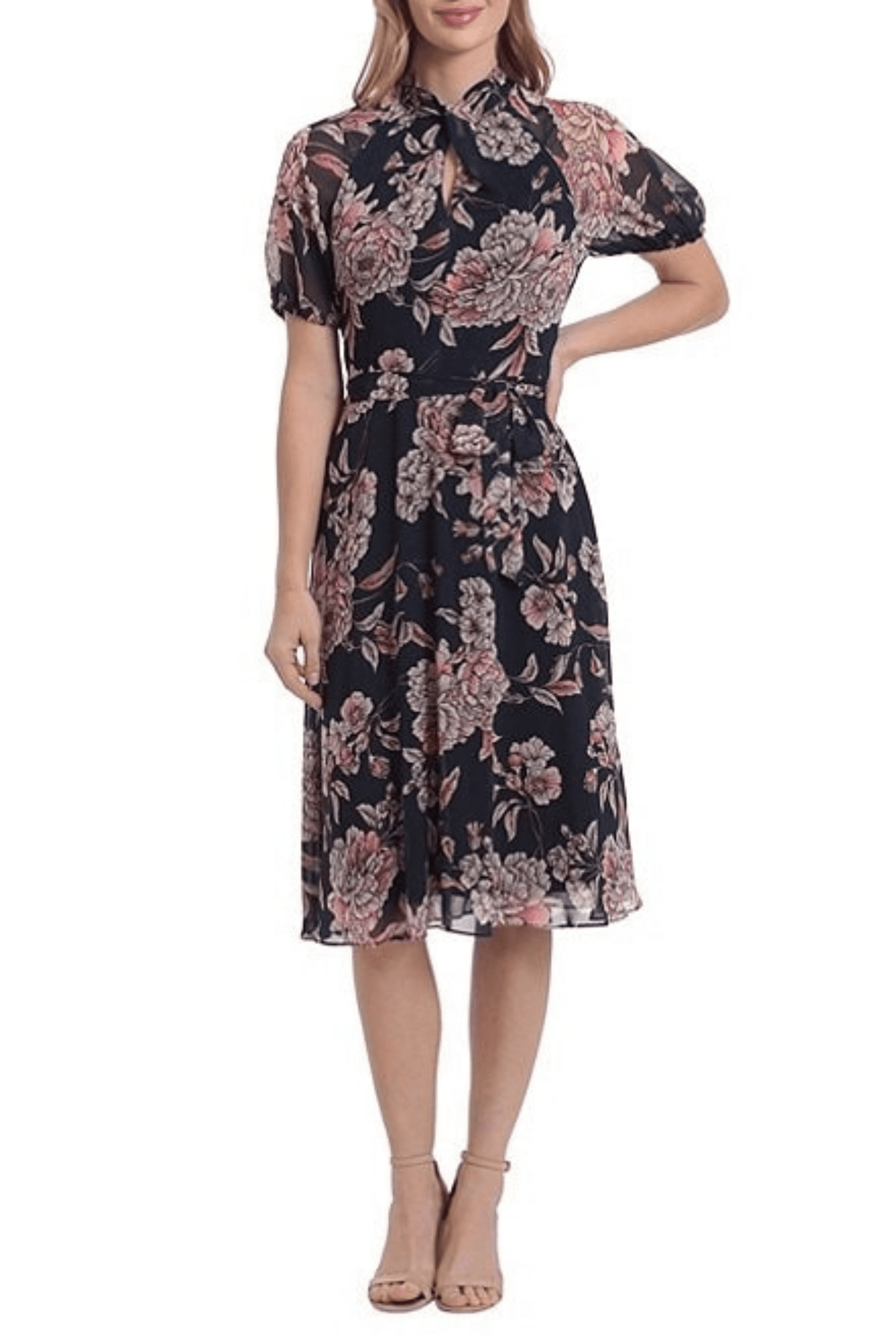 London Times T6521M - High Neck A-Line Casual Dress Special Occasion Dresses