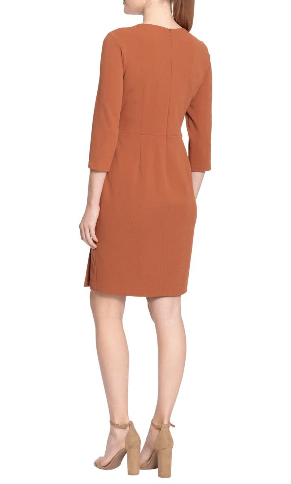 London Times T6569M - Quarter Sleeve Fitted Cocktail Dress Special Occasion Dress