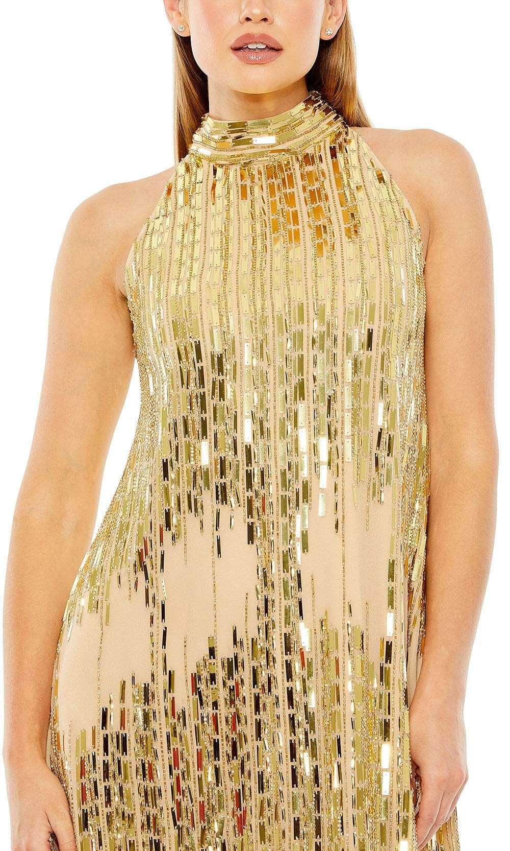 Mac Duggal 10037 - High Neck Sequin Embellished Dress Cocktail Dresses