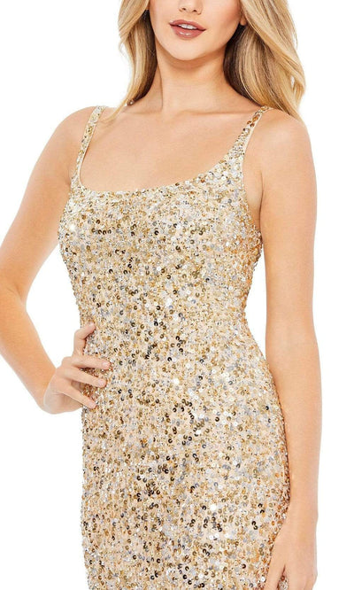 Mac Duggal - 10705 Sequined Scoop Neck Sheath Dress Special Occasion Dress