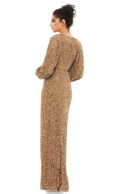 Mac Duggal 10791 - Long Bishop Sleeve Formal Gown Special Occasion Dresses