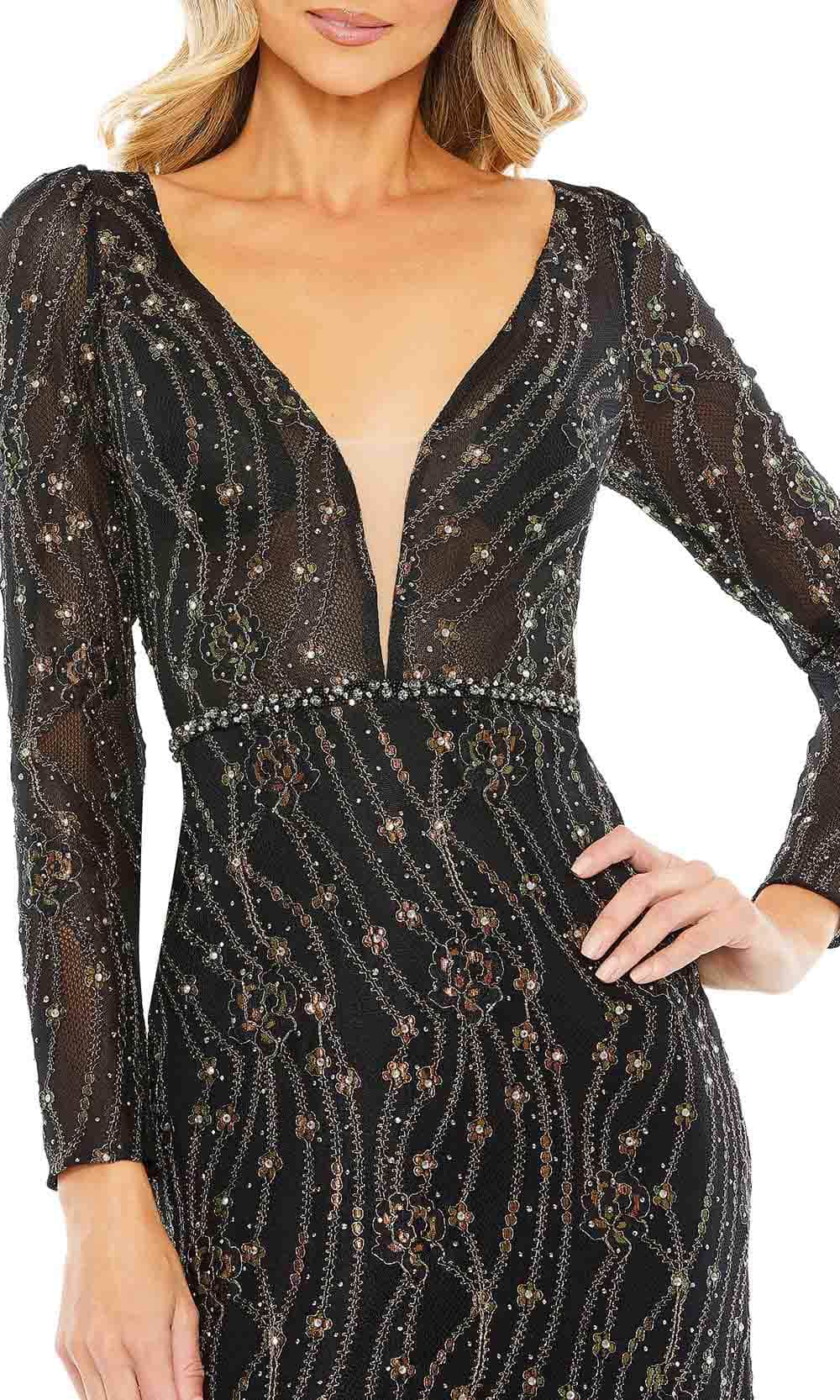 Mac Duggal 11159 - Plunging Embellished Evening Gown Special Occasion Dress