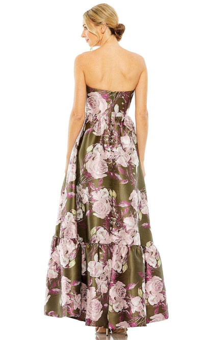 Mac Duggal 11605 - Floral Straight-Across Evening Dress Evening Dresses