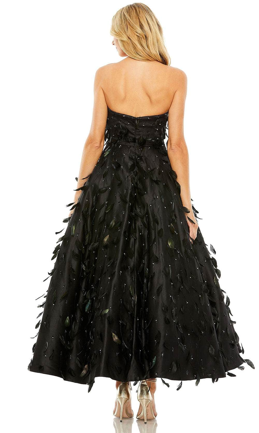 Mac Duggal 11634 - Feather Embellished Strapless Ballgown Ball Gowns