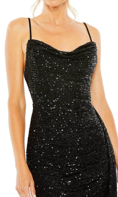 Mac Duggal 11661 - Cowl Allover Sequin Cocktail Dress Special Occasion Dress