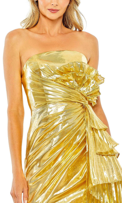 Mac Duggal 11695 - Metallic Draped Cocktail Dress Special Occasion Dress