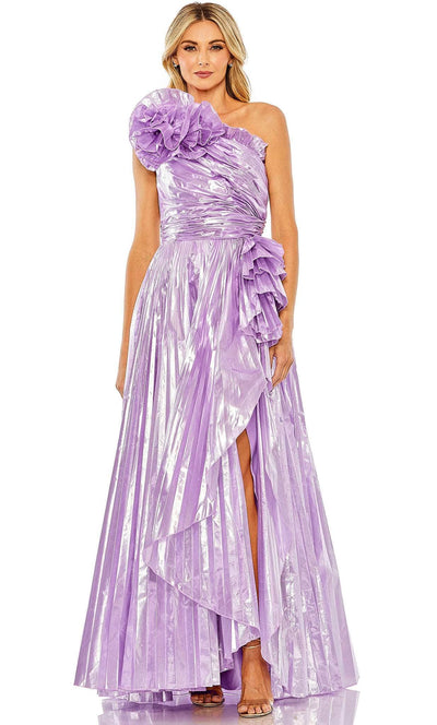 Mac Duggal 11696 - Pleated Charmeuse One Shoulder Gown Ball Gowns