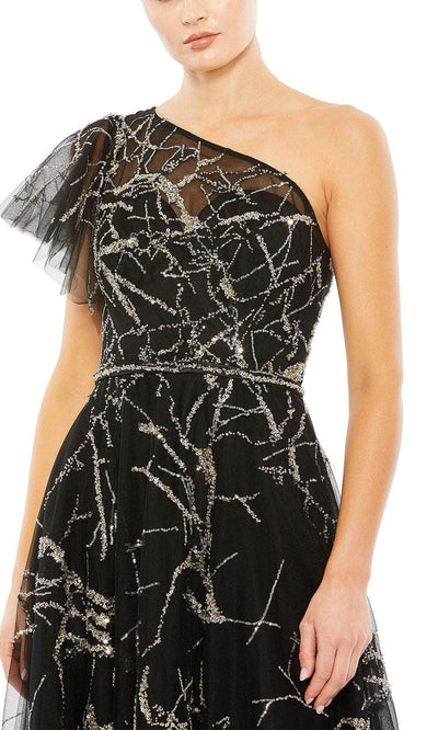 Mac Duggal 20427 - Short Sleeve Glitter Evening Dress Evening Dresses