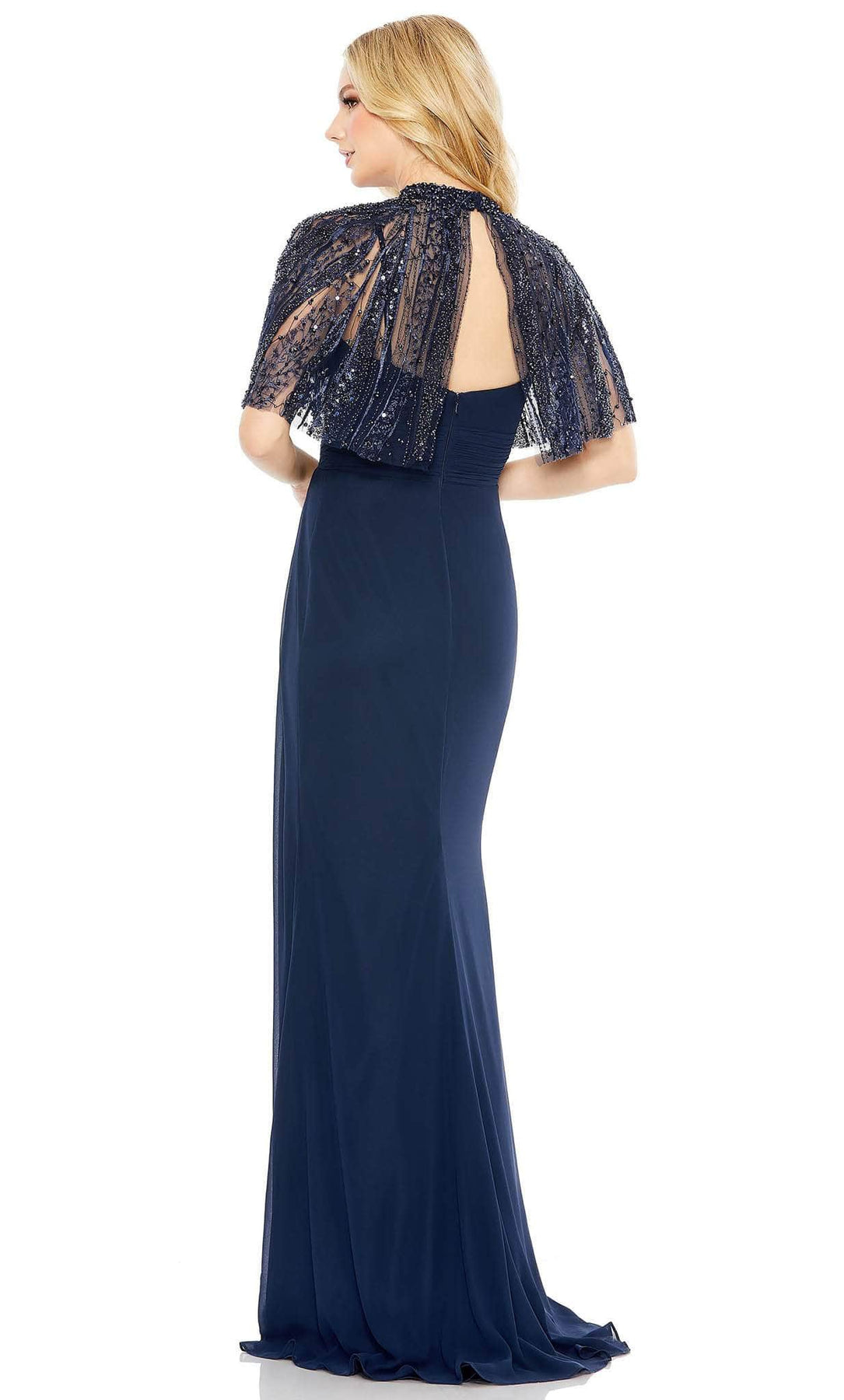 Mac Duggal 20467 - Embellished Cape Sleeveless Evening Dress Special Occasion Dress