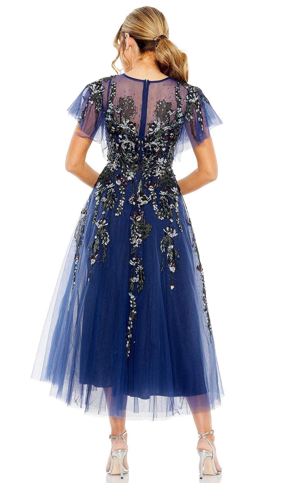 Mac Duggal 20510 - Flutter Sleeve Tulle Cocktail Dress Special Occasion Dress