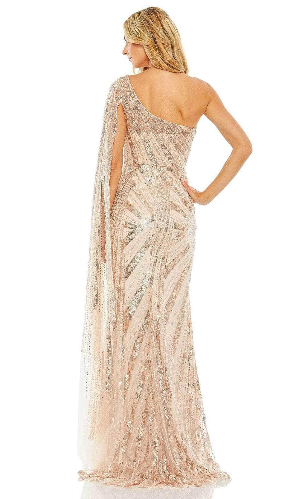Mac Duggal 20528 - Bead Embellished Asymmetric Evening Dress Evening Dresses