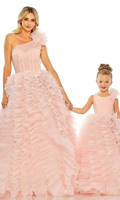 Mac Duggal 20576 - Glitter Tulle Asymmetric A-line Dress Ball Gowns