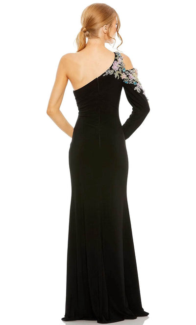 Mac Duggal 2204 - Embroidered Evening Gown with Slit Evening Dresses