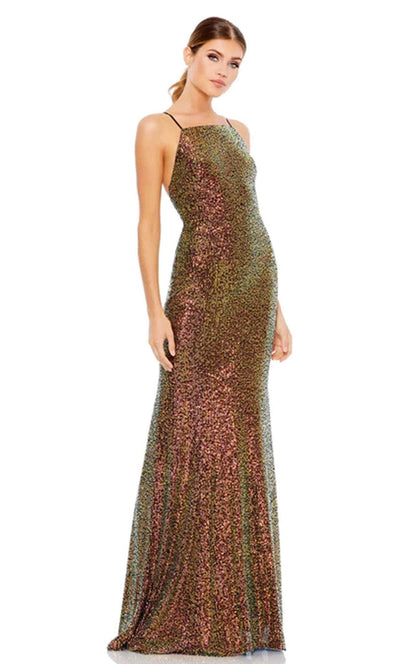 Mac Duggal 26534 - Square Neck Prom Dress Prom Dresses 0 / Copper
