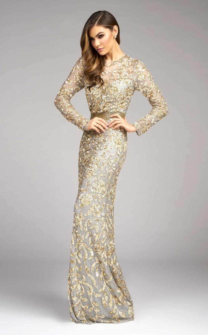 Mac Duggal - 4316D Sequined Lace Gown Evening Dresses