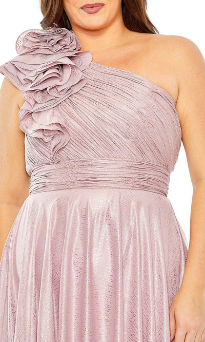 Mac Duggal 49713W - Ruched Bodice Cummerbund Gown Prom Dresses
