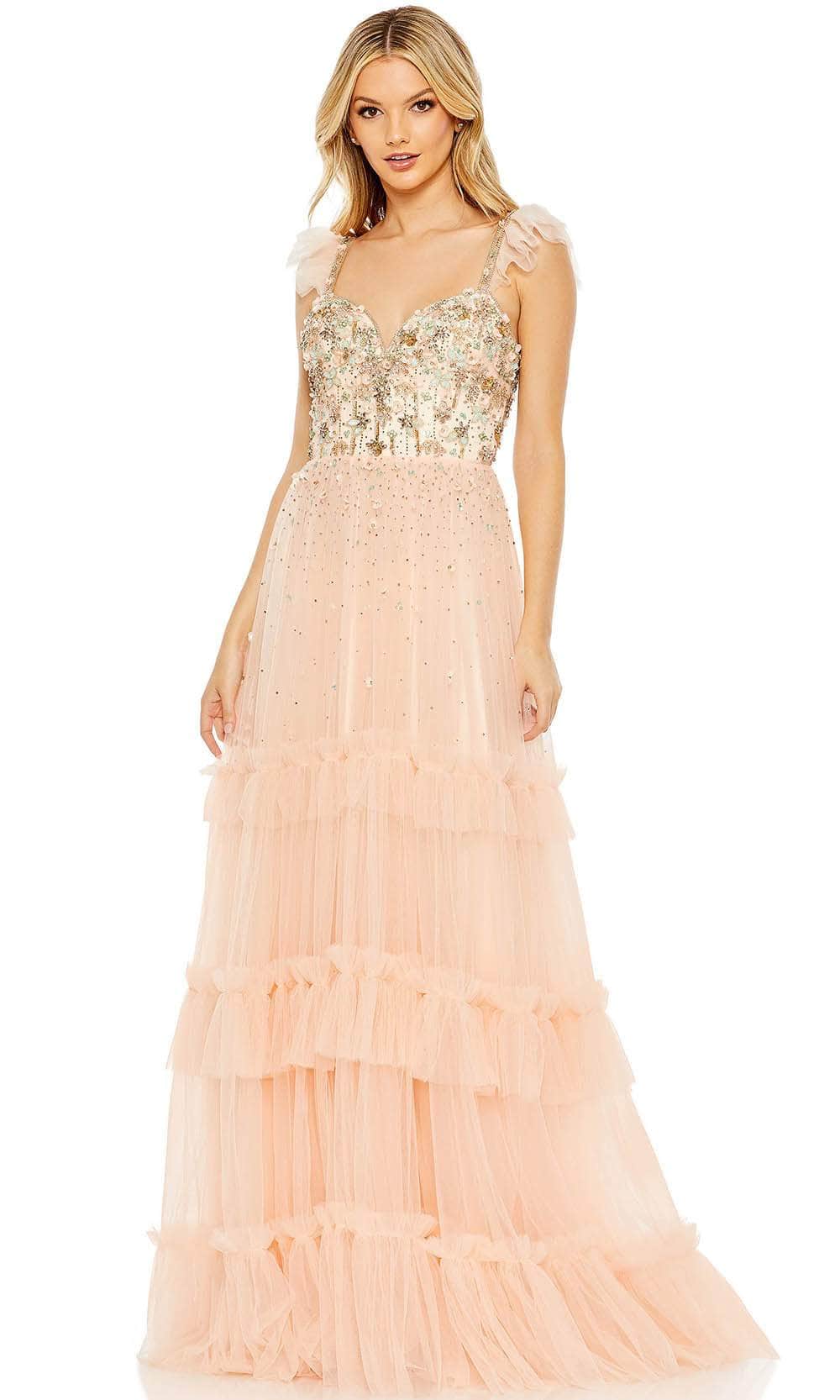 Mac Duggal 50648 - Sweetheart Neckline Evening Dress Special Occasion Dress 0 / Apricot