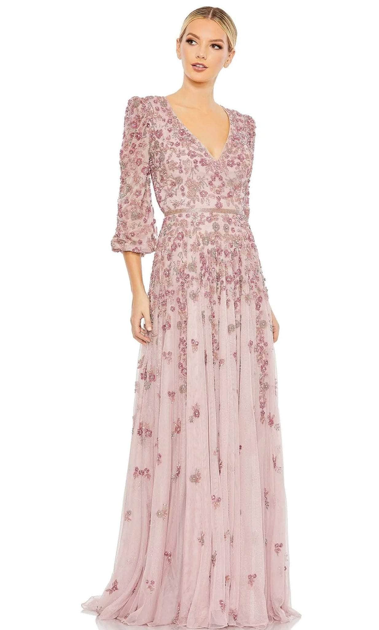 Mac Duggal 5497 - 3D Florals Long Dress