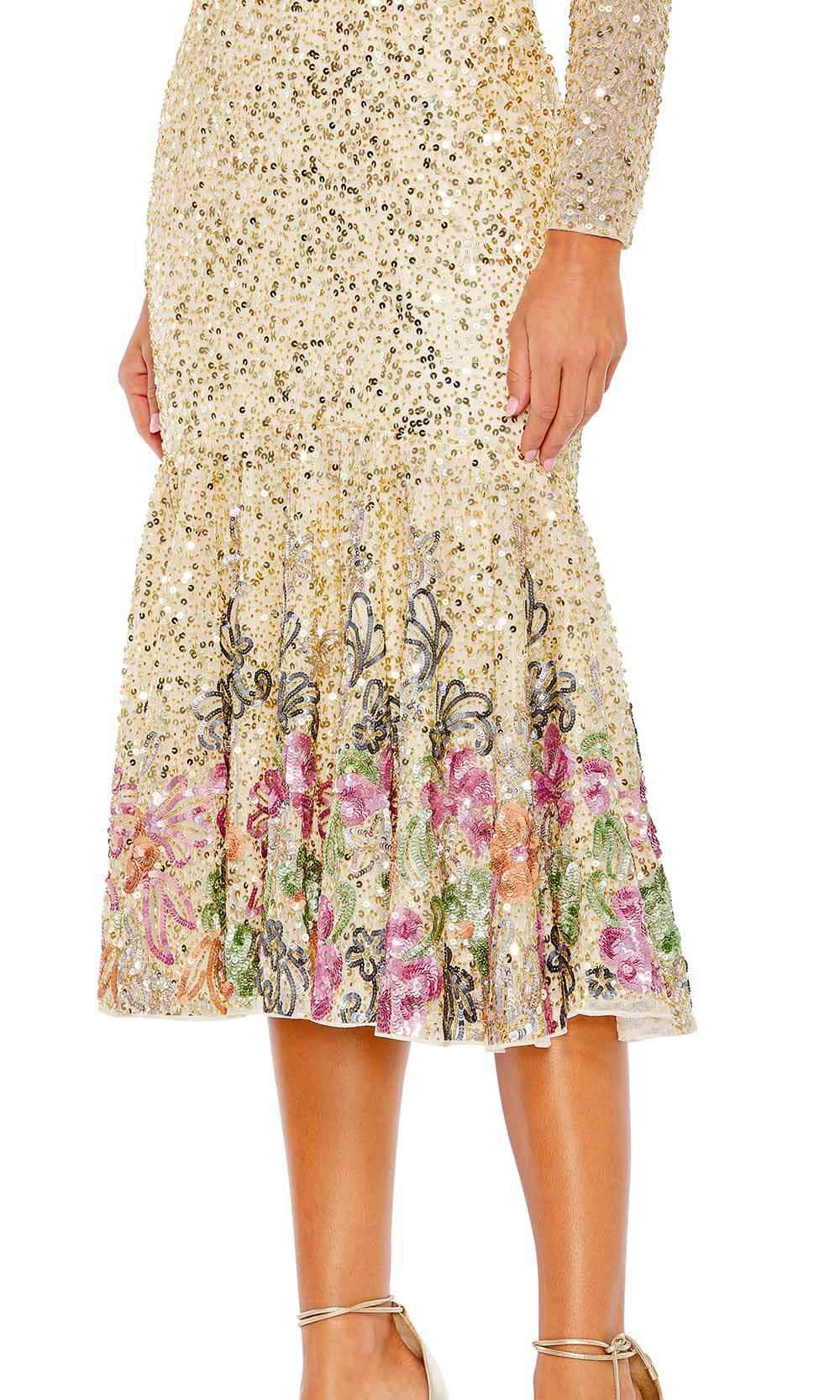 Mac Duggal 5589 - Embellished Tea Length Dress Special Occasion Dress
