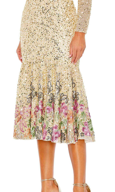 Mac Duggal 5589 - Embellished Tea Length Dress Special Occasion Dress
