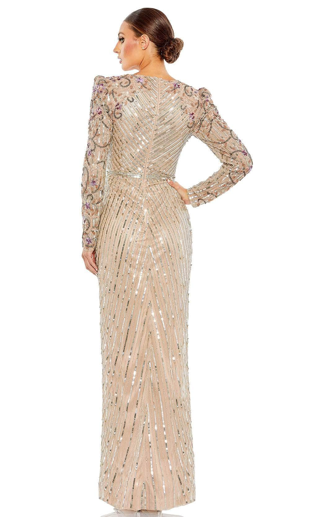 Mac Duggal 5628 - Beaded Long Sleeve Evening Dress Evening Dresses