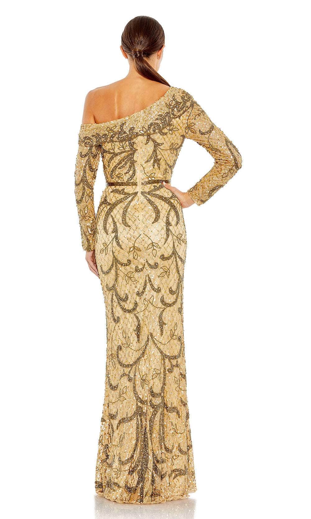 Mac Duggal 5639 - One-Sleeve Embellished Gown Prom Dresses