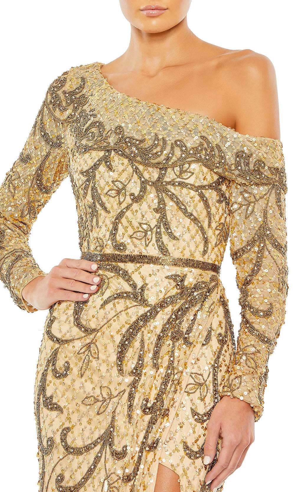 Mac Duggal 5639 - One-Sleeve Embellished Gown Prom Dresses