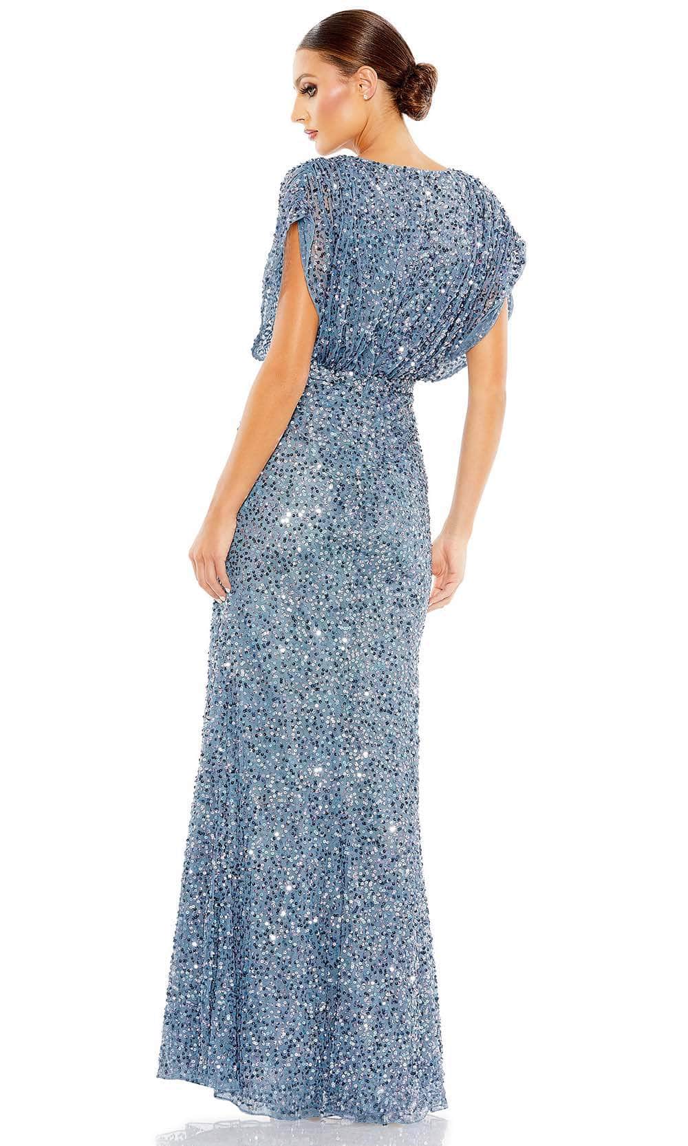 Mac Duggal 5640 - Draped Sleeve Sequin Evening Dress Special Occasion Dress