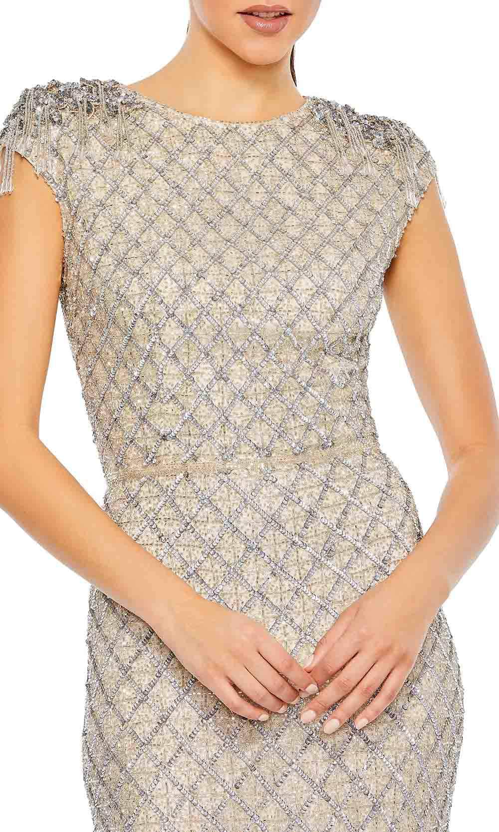 Mac Duggal 5642 - Lattice Sheath Evening Gown Special Occasion Dresses