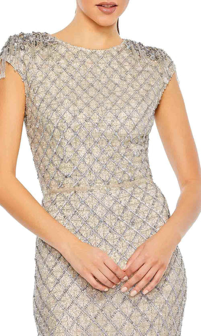 Mac Duggal 5642 - Lattice Sheath Evening Gown Special Occasion Dresses