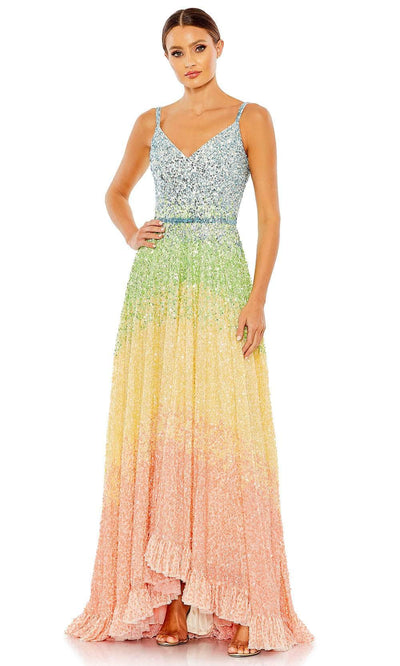 Mac Duggal 5691 - Sleeveless Sequin Prom Gown Prom Dresses 0 / Multi