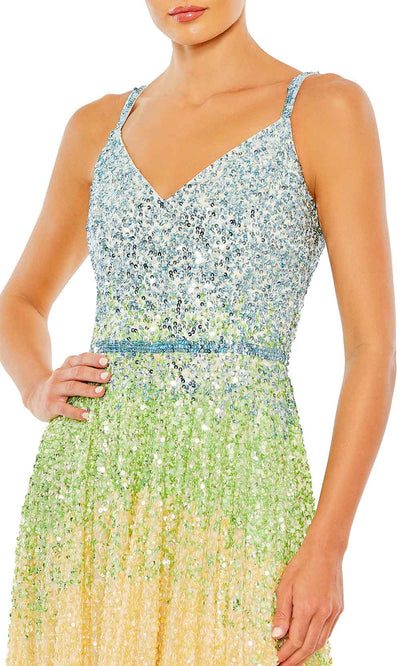 Mac Duggal 5691 - Sleeveless Sequin Prom Gown Prom Dresses