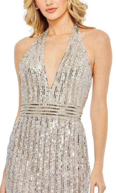Mac Duggal 5759 - Embellished Halter Evening Gown Special Occasion Dress