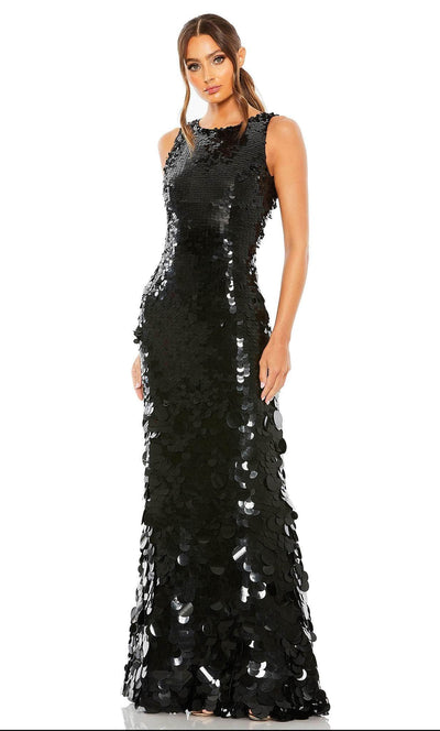 Mac Duggal 5959 - Sequin Trumpet Evening Gown Special Occasion Dress 0 / Black