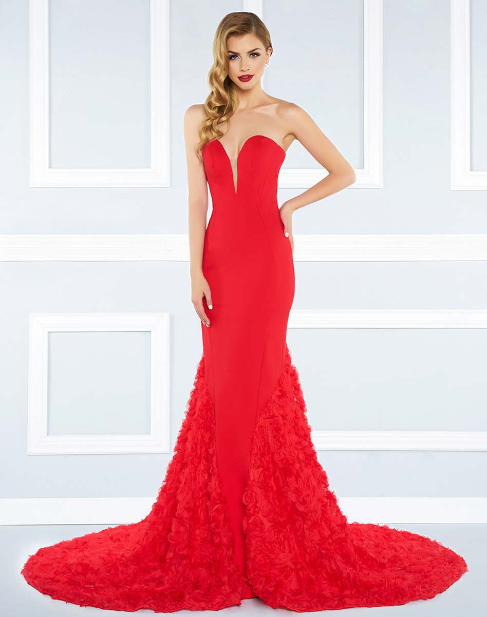 Mac Duggal - 65219 Strapless Sweeping Mermaid Gown Special Occasion Dress