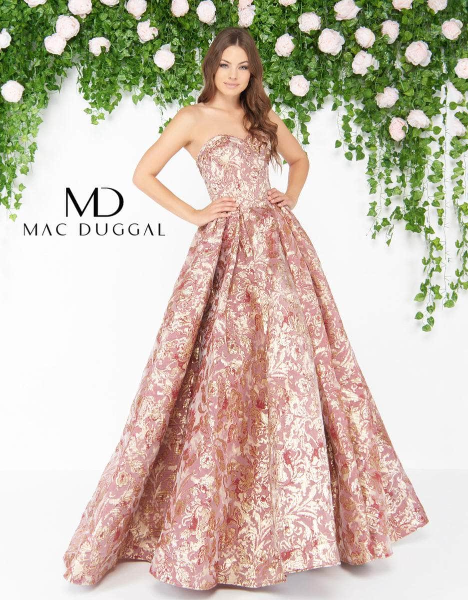 Mac Duggal 66222D - Metallic Sweetheart Ballgown Special Occasion Dress 10 