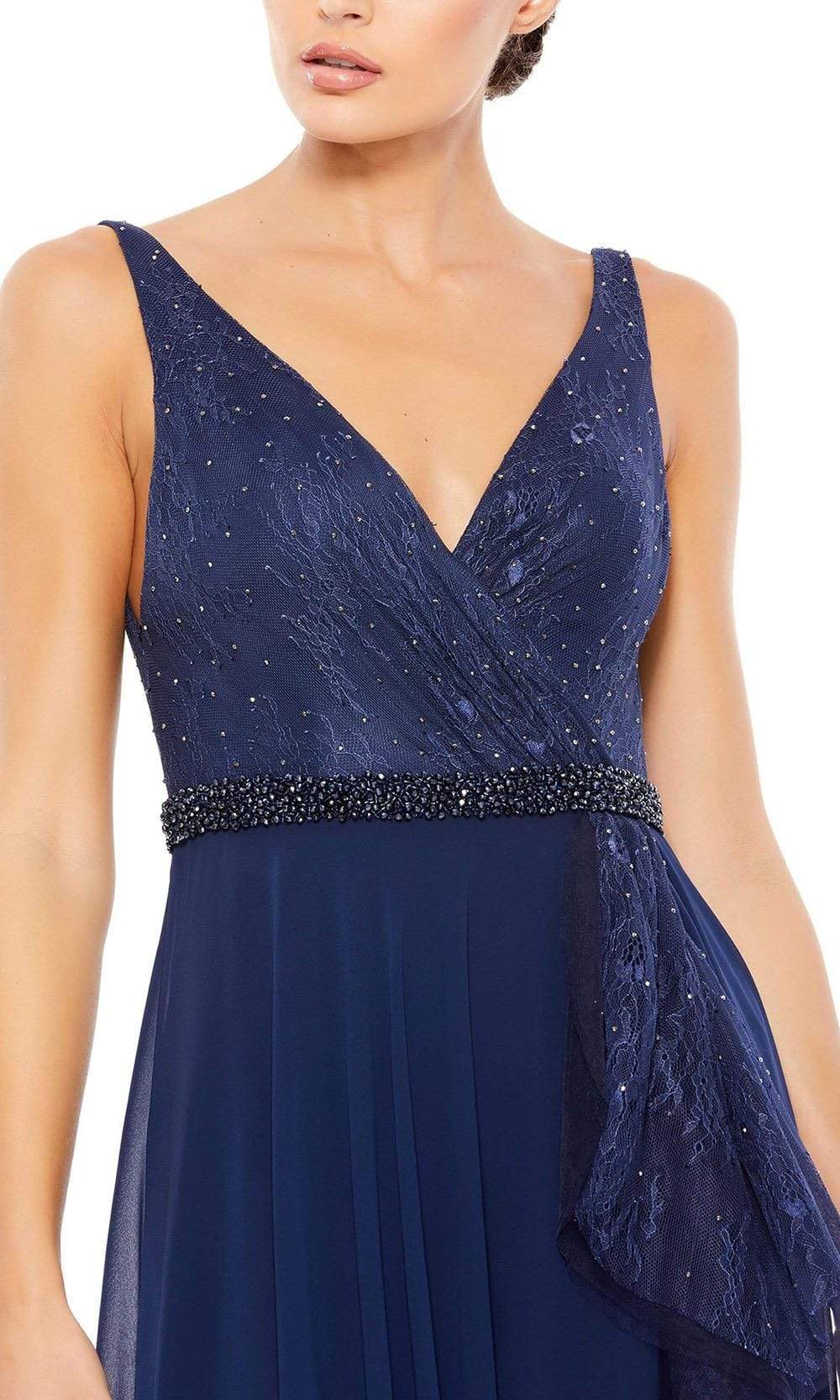 Mac Duggal - 67482 Open Back Lace Accented Dress Evening Dresses
