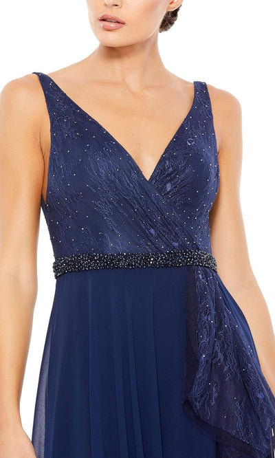 Mac Duggal - 67482 Open Back Lace Accented Dress Evening Dresses